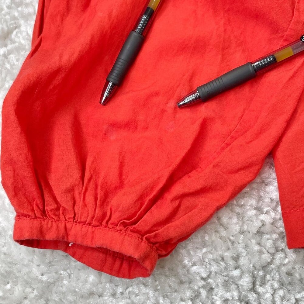 Doen The Jane Blouse Orange Red Scarlett - Picture 5 of 11